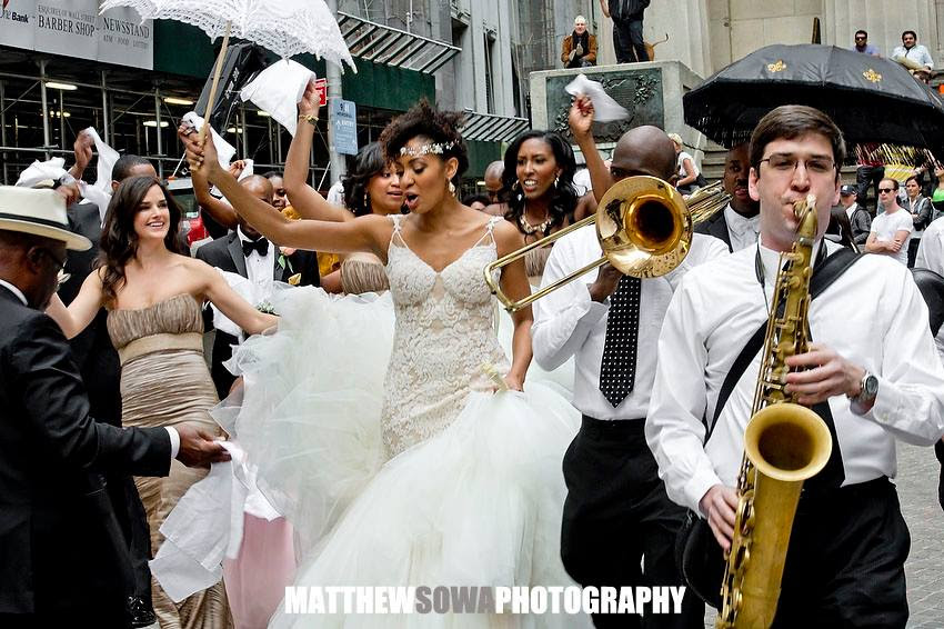 Wedding Second Line on Wall St!
